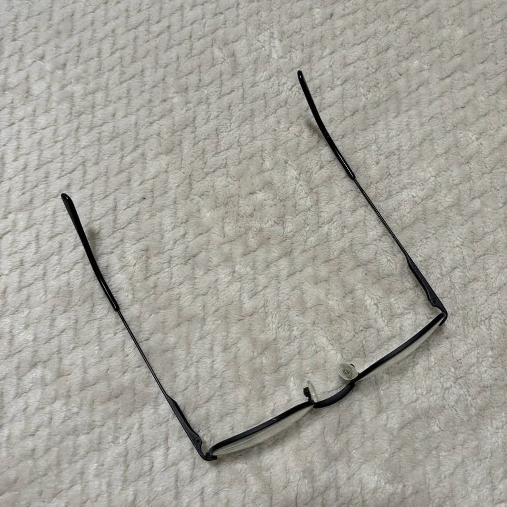 Randolph RE 350 Eyeglass Frames Men's Black Metal Oval 135MM 50/21 Frame Italy